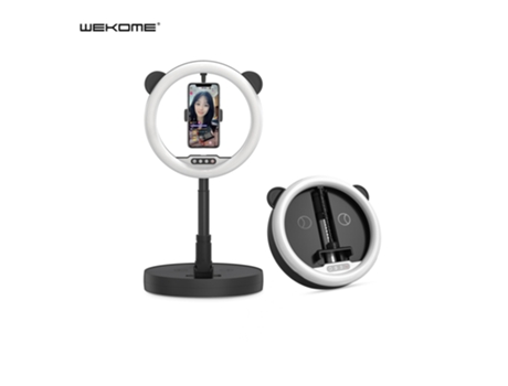 Ring Light WK DESIGN G2 Extensível 167cm Preto