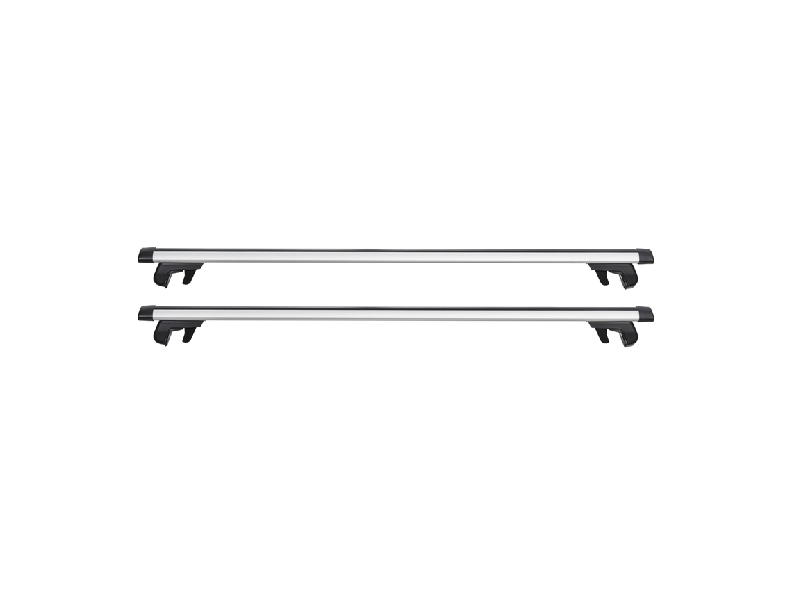 Barras Transversais para Rack de Teto, Comprimento 1280 Mm, Teto Carro Elevado, Capacidade Carga 100 Kg, Feitas Liga Alumínio, Canoas, Cestas