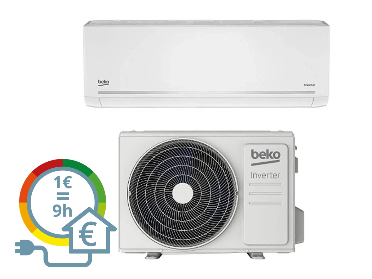 Ar Condicionado BEKO BEHPG 181 120 c/ Wifi (36 m² - 18000 BTU - Branco)