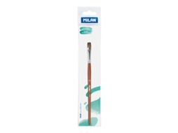 Pincel Escolar Plano Polybagr S Serie 121 Não. 10 Castanhomilan
