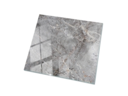 Tampo De Mesa Quadrado Espelharte (60x60 Cm - Padrão De Mármore Natural - Cinza)