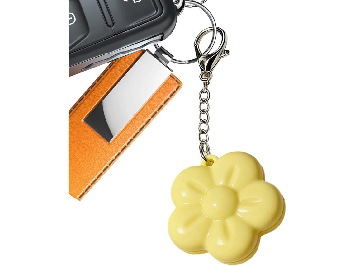 Mini Chaveiros De Led Recarregáveis Em Formato Flor Com Luzes Para