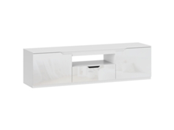 Armário Tv Branco 160cm, 2 Portas, Gaveta, 65". Ge