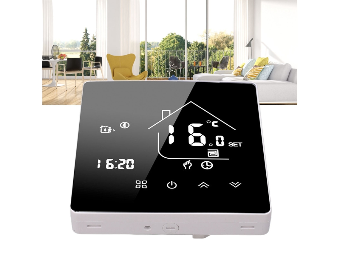Lurelia Termostato Inteligente Wi-fi Programável Para 7 Dias Com Controlo De Voz Por Aplicativo E Tela Sensível Ao Toque 95 240 V