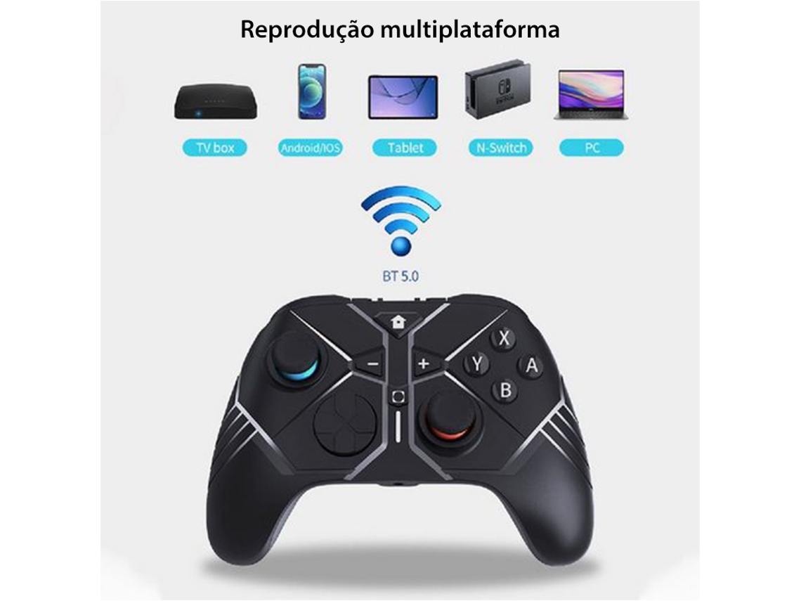 Comando PS4 KINSI Kinsi Dualshock (Wireless - Preto)