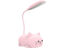 Luminária de LED em formato de gato, mesa com proteção USB para os olhos, cabeceira flexível para leitura de livros infantis, sala de estar.
