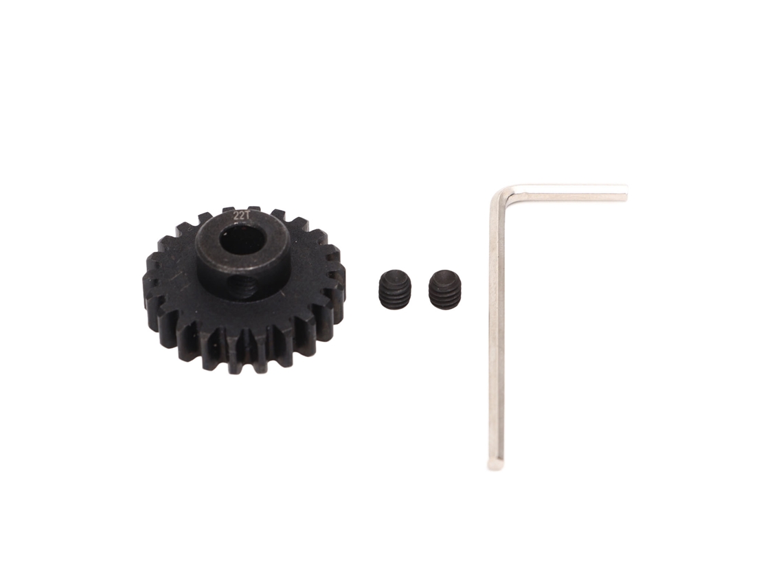 Engrenagem Pinion De Aço 22t Para Carros Rc, Diâmetro Interno 5mm, Peça De Substituição Ara310969bl Preta