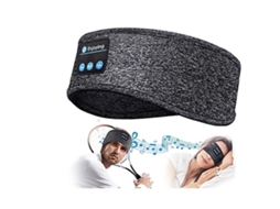 Faixa de Cabeça Bluetooth Sem Fio JIAPEI com som estéreo HD, presente ideal, cinza