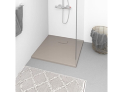Vidaxl Base De Chuveiro 80x80 Cm Smc Castanho
