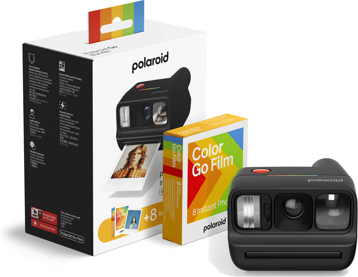 Máquina Fotográfica Instantânea com Recargas POLAROID Go Gen3 (Preto)