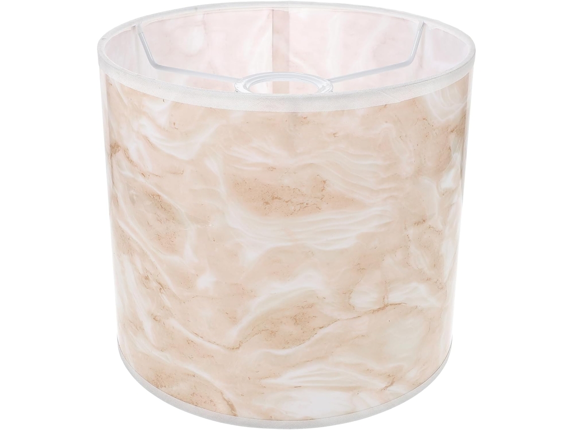 Abajur Decorativo Moderno Para Lustre Residencial Com Estampa De Mármore.