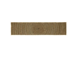 Conjunto 1 Tapetes De Área Vidaxl Preto Juta (60 X 300 Cm)
