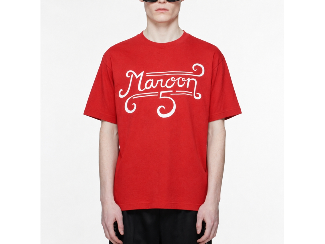 Maroon 5 Curl Logo T-shirt Unisex Adults Size:l