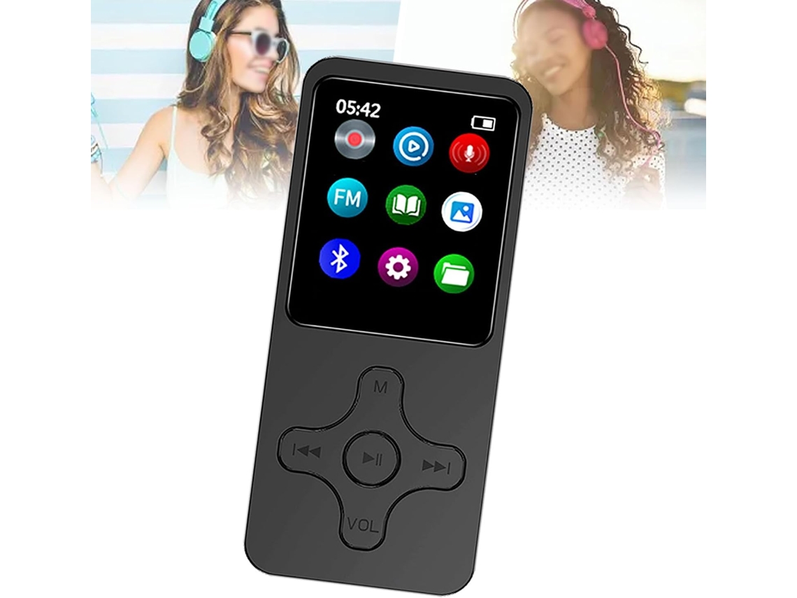 Reprodutor De Mp3 Bluetooth, Reprodutor De Áudio Digital Portátil 1, 8 Polegadas Com Bateria De Horas Duração