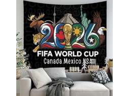 Tapeçaria parede copa do mundo fifa 2026 Canadá México EUA, tapete decorativo 180x230cm STELASPLEN