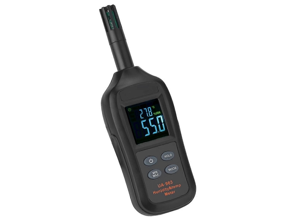 Termómetro Higrómetro Digital Lcd Com Sensor, Medidor De Temperatura E Humidade Para Interior, Em Abs - Elysve