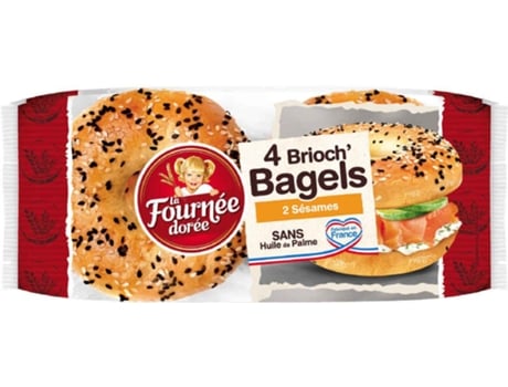 'Bagels Brioche com Sementes de Sésamo'