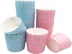 Formas para muffins e cupcakes Lurelia, pacote com 50 unidades.