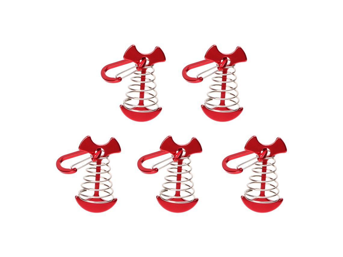5 Pinos de Âncora Fishbone para Tendas com Corda