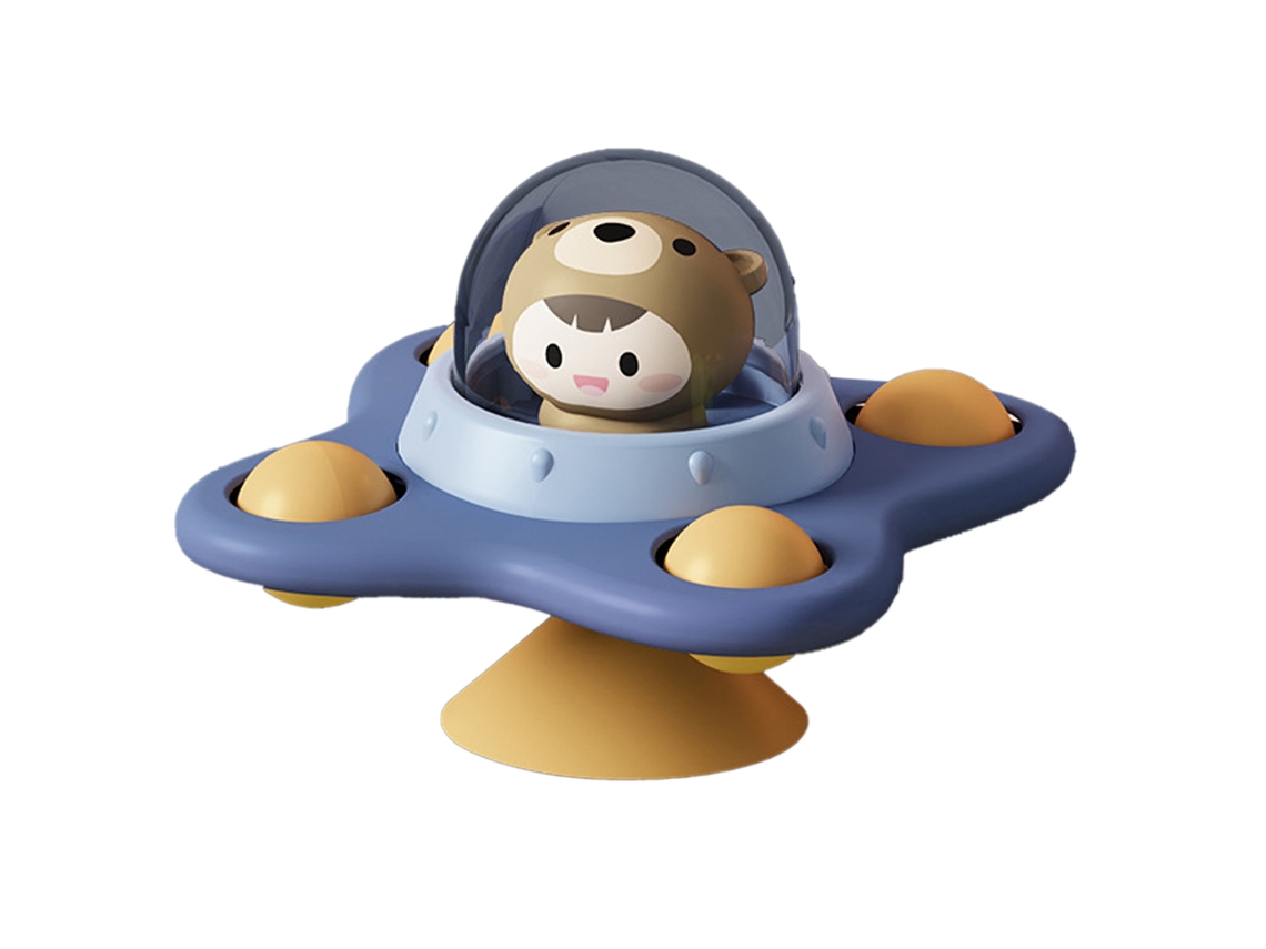 Brinquedo Giratório De Ventosa Infantil Educativo Sensorial Para Banho 1-3 Anos Urso