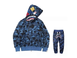 Traje Deportivo para Homem com Moletom com Capuz e Calças Sblue