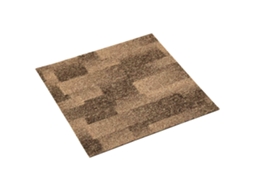 Conjunto 20 Tapete Moderno Vidaxl Castanho Polipropileno (50 X 50 Cm)