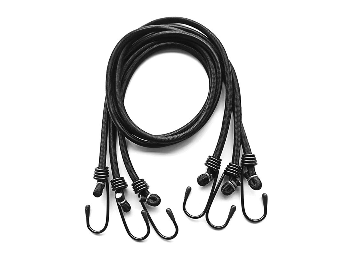 Conjunto Com 10 Peças De Corda Elástica Amarração Ganchos, Resistente E Com Tensão Ajustável, Para Caminhões E Motocicletas