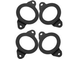 Conjunto De 4 Anéis Espaçadores Para Alto-falantes De Carro, Plástico Preto
