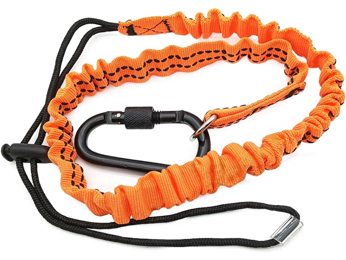 Corda de nylon para ferramentas com gancho de trabalho, ideal para trabalhadores da construção civil e equipamentos de construção.