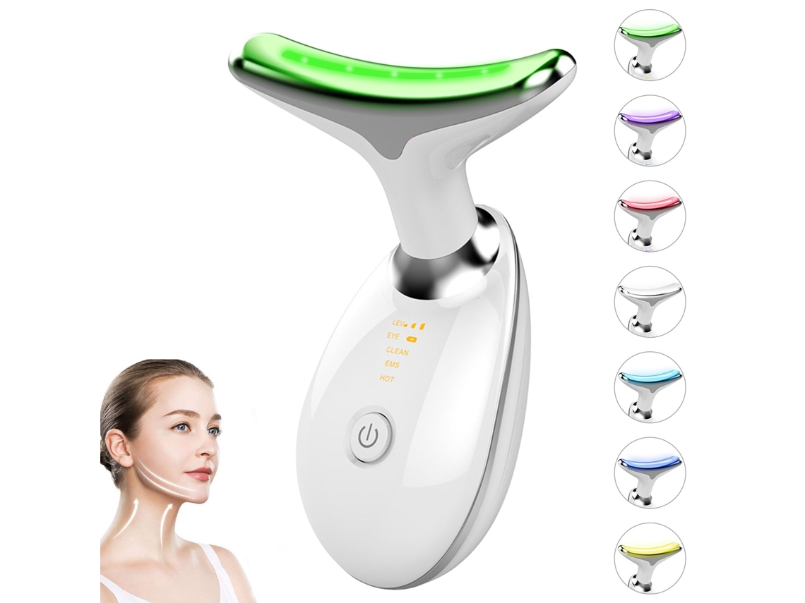 Lifting Facial 7 em 1, Terapia de Luz Vermelha para Rosto, Dispositivo de Lifting Facial, Dispositivo de Beleza da Pele para Rosto e Pescoço EHSTMIND