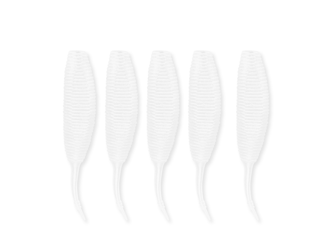 Soft Bait (lifelike Fish Lure, Lure Fishing) 9cm/8g Fat Flying Pupa Potato Bee Pupa Lure Soft Bait 5 Pieces Per Pack White