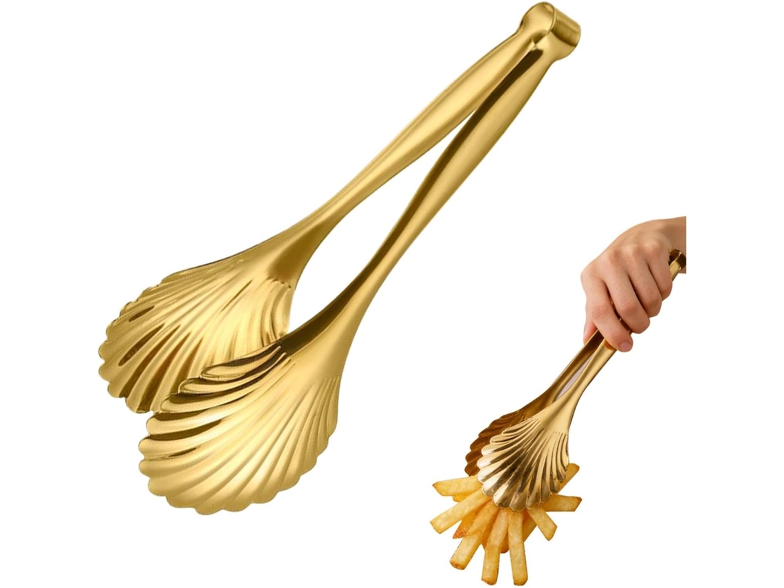Conjunto De Pinças Para Buffet – Utensílios Aço Inoxidável 165g, Ferramenta Para Servir Em Frios