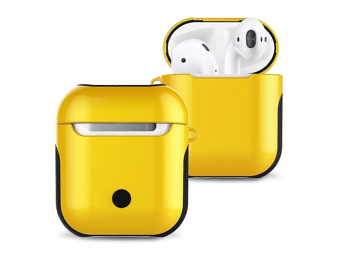 Estojo Para Fones De Ouvido Bluetooth Em Policarbonato Envernizado, Bolsa De Armazenamento Anti-perda Para Apple Airpods 1/2.