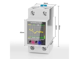 Medidor De Energia Elétrica Atorch Gr2pws Tuya Wifi Din Rail Power Meter Ac50 320v Monitor De Exibição Digital Curva De Tensão Amperímetro Aquaforge