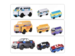 Conjunto De 3 Carros Flipper Transformáveis ​​ Conjunto De Brinquedos De Veículos Militares Para Crianças Yatoy Aquaforge