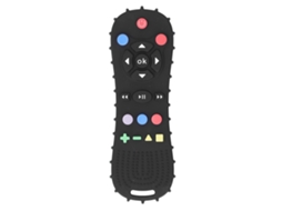 Mali brinquedo de Chiclete Silicone Macio Controle Tv para Bebês Toddlers Preto