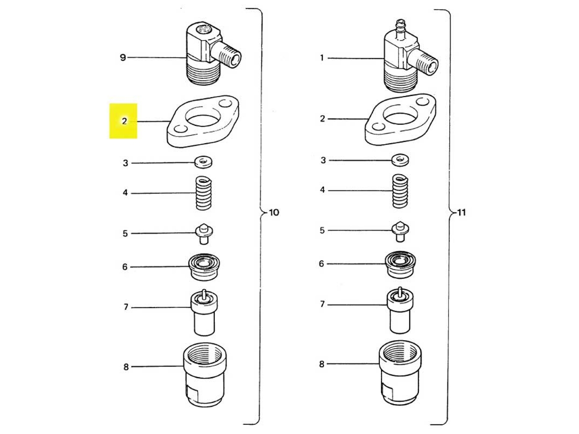 Flange Do Injetor Prateadovetus