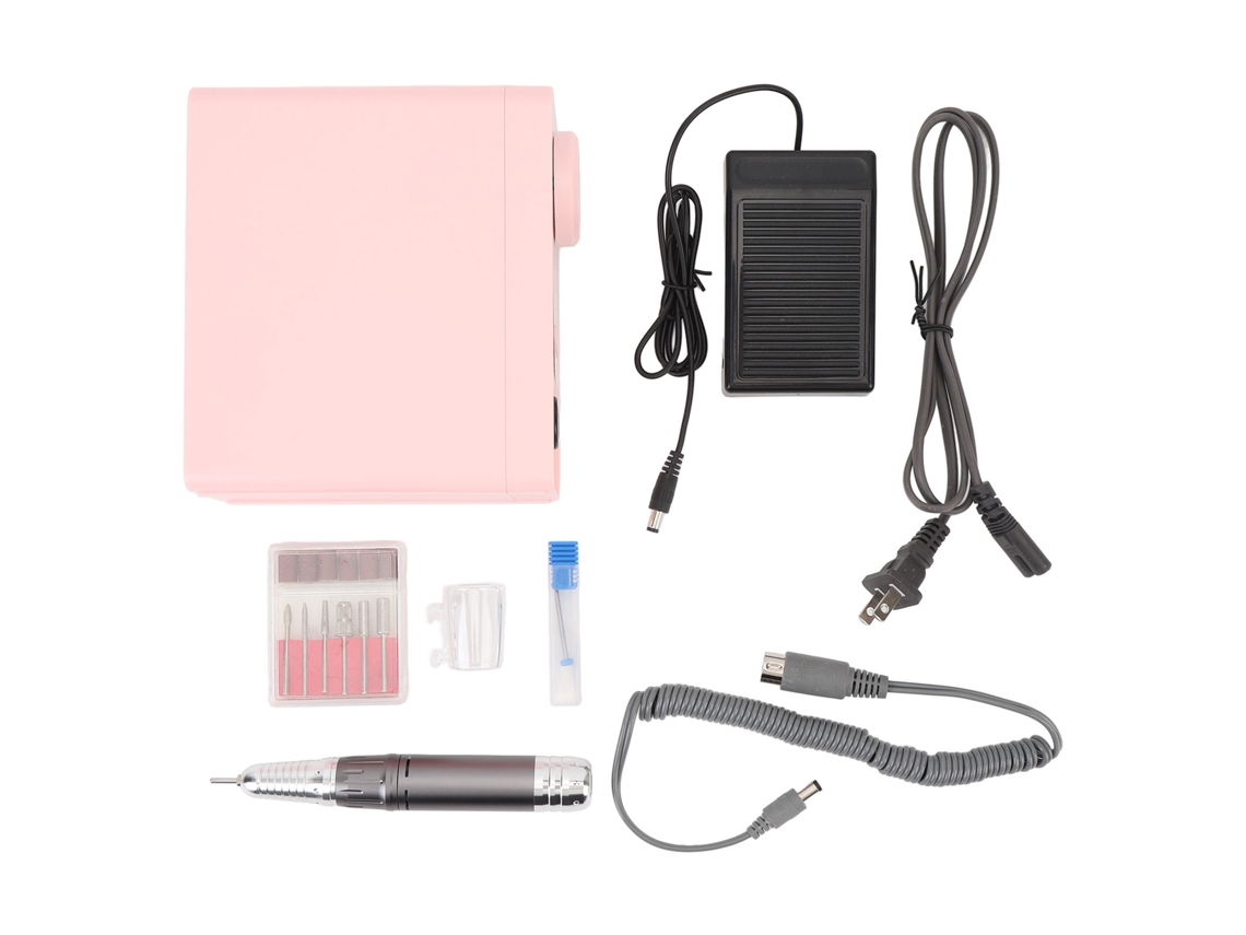 Kit de lixadeira elétrica profissional Rebe para unhas, 0-35000 rpm, para uso doméstico e profissional, plugue americano.