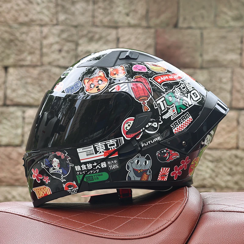 (m) Capacete Modular Unissex Com Lente Dupla, Certificado Dot, Material Abs