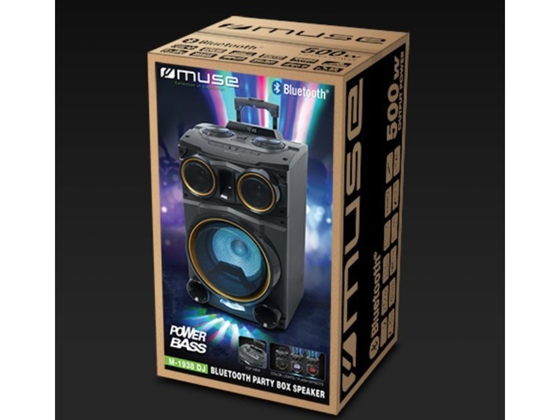 Coluna Muse M1938Dj Bluetooth 500W