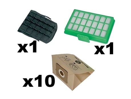ROWENTA Set Für Power Space Ro23Xx Zr007001 Sacos Acessórios Filtros para Aspirador 3 L Preto-Castanho-Verde 3 Litros Zr00700