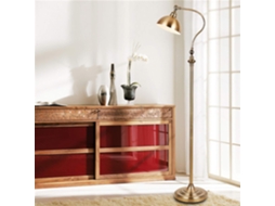 Luminária De Chão Led Com Controle Remoto, 12w, Acabamento Vintage Em Bronze, Para Lâmpadas E27, Ajustável, Com Proteção