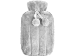Bolsa De Água Quente Com Tampa, 2l Bolsa De Água Grande De Borracha Cinza AQUAFORGE