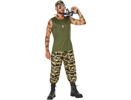 DISFRAZZES - Fato de Homem  Soldado Paramilitar (Tam: ) Fato de Homem  Soldado Paramilitar (Tam: )