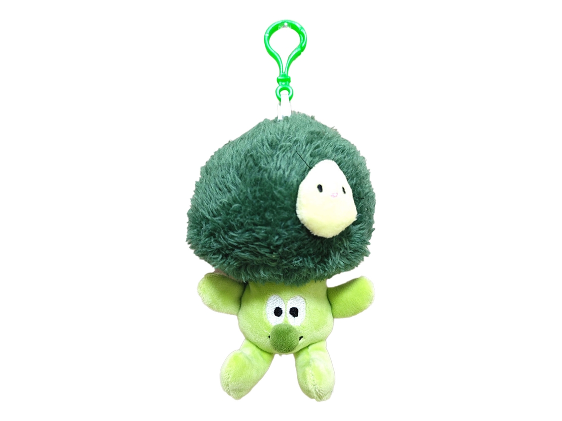 Pingente de pelúcia em forma de brócolis cute brinquedo de pelúcia para chaveiro bolsa pequeno S/MARCA