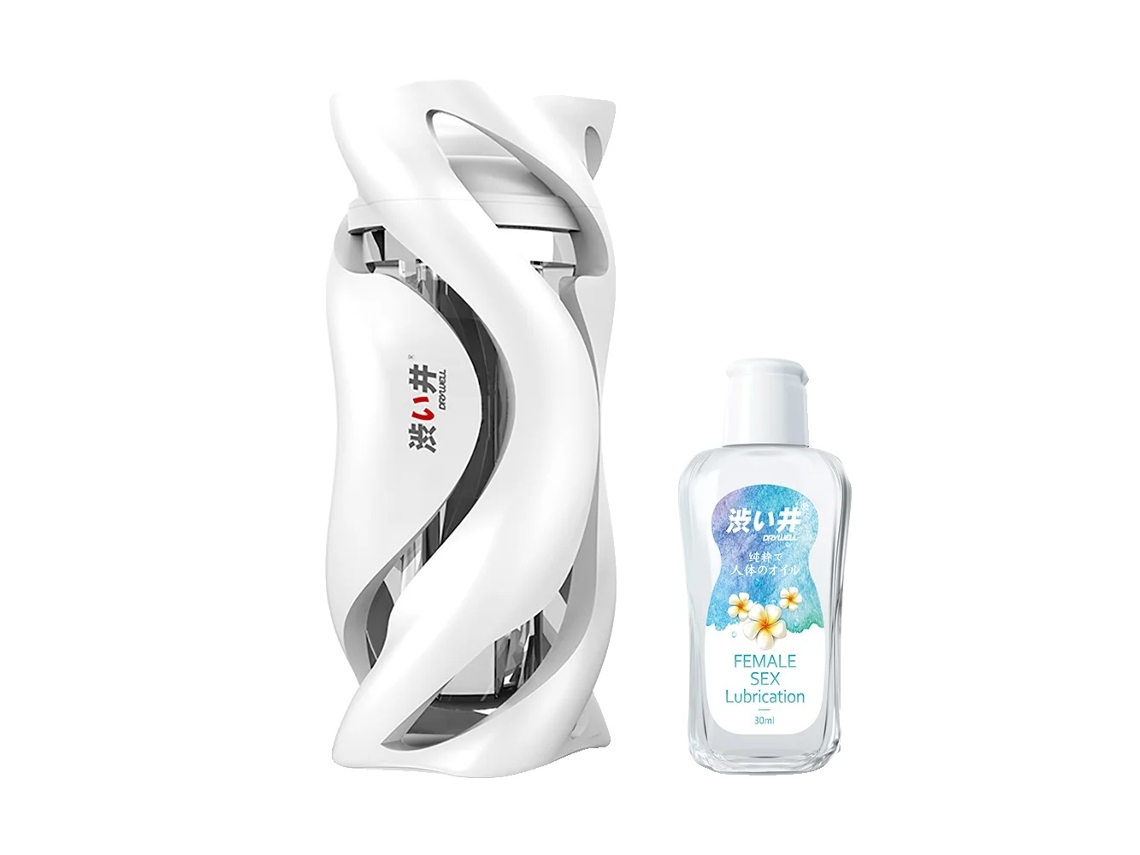 Masturbador Masculino, Vagina Realista, Pocket Pussy De Silicone, Lubrificante Para Copo Branco