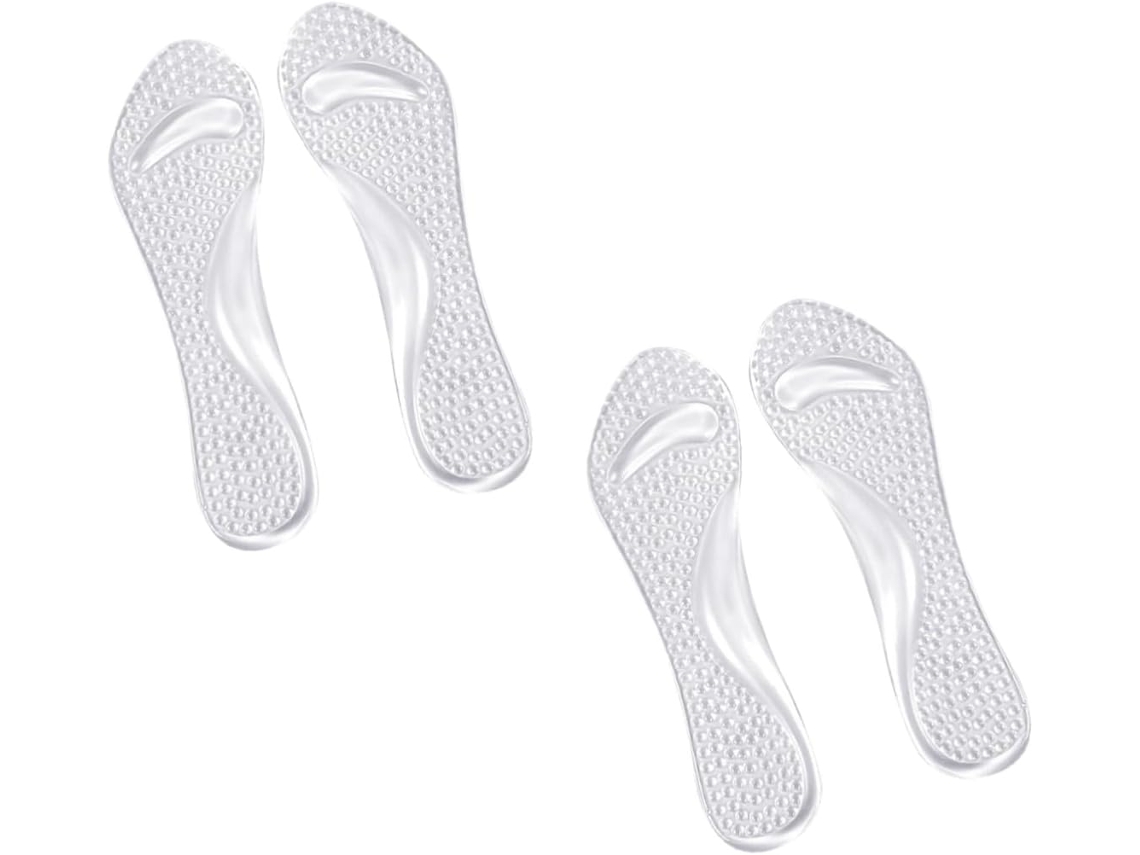 Palmilhas De Gel Antiderrapantes Ipetboom Com Amortecimento Total Para Sapatos Salto Alto E Couro, Ideais Para Uso