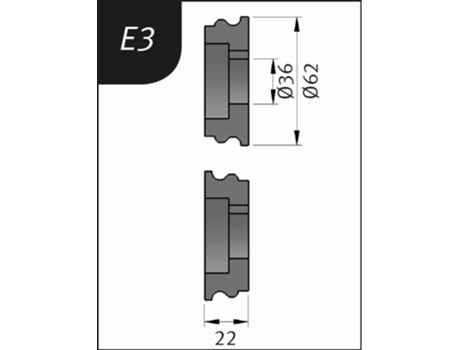 3880133 Rodillo Para Sbm140 12 Tipo E3 Metallkraft