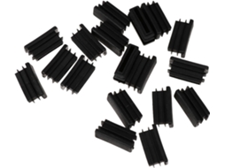 100 Peças De Protetores Quadrados Pvc Preto Para Pés Móveis, Tampas Tubulares Para Pés De Cadeiras E Móveis, Instalação