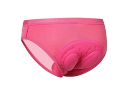Calcinha Ciclismo Feminina com Amortecimento Spandex Anti atrito para Uso Anual Rosa M